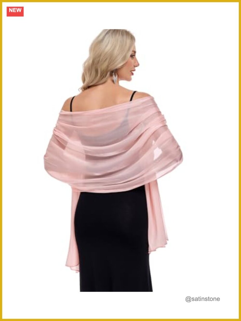 100% Polyester Sheer Woven Pashmina Wraps for Women Evening Dress Wedding